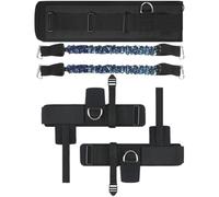 Kisangel Bandes de Résistance pour Musculation Jambes en Polyester et Caoutchouc, Sangles D'entraînement Réglables pour Gym et Entraînement Saut Vertical, 1 Set
