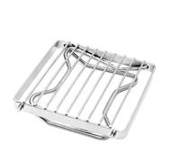 Kisangel Barbecue Portable Pliable Acier Inoxydable Support Renforcé Capacité pour Camping et Pique Outils Mini BBQ Pratiques et Durables