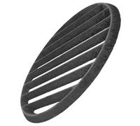 Kisangel Barbecue Ronde Fonte Plaque Inférieure pour Foyer Ventilation Optimisée Résistante Haute Température pour Camping et Repas Plein Air