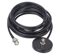 Kisangel Base Magnétique pour Antenne Mobile avec Câble Connecteur Mâle vers Connecteur Femelle Support Stable et Robuste pour Radio Portative et Transceiver