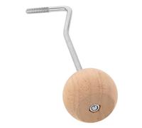 Kisangel Batte de Grosse Caisse Bois avec Tête Courbée Accessoire de Percussion pour Pédale de Batterie pour Entraînement Performance Convient à Tous de Batteurs