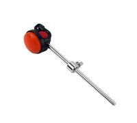 Kisangel Batteur de Grosse Caisse avec Tête Silicone Rouge Maillet Silicone pour Batterie Accessoire Percussion avec Axe Acier Inoxydable Compatible avec Pédales de Batterie