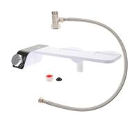 Kisangel Bidet Toilette Attachable Ultra-fin à Double Buse Auto-nettoyante Non Électrique Compatible la Plupart Wc Accessoire Salle de Bain Pratique et Portable