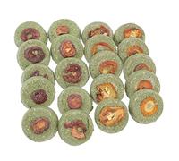 Kisangel Biscuit À Lherbe pour 20 Pièces De Petits Jouets À Mâcher pour Animaux De Compagnie Briseur Dennui en Herbe Naturelle Santé pour Petits Animaux