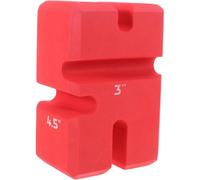 Kisangel Bloc de Développé Couché Rouge en Eva Poignée Confortable, Réglable pour Exercices Abdominaux et Assistance Musculation à Domicile