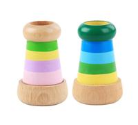 Kisangel Bois pour Garçon Fille Ans Éducatif avec Grand Angle Stimulation Imagination et Observation Sensorielle Cadeau Garçon Fille Éveil Scientifique