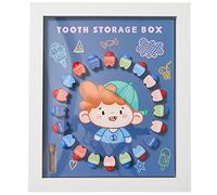 Kisangel Boîte à Dents De Lait Pour Garçon Fille Avec Cadre Photo Et Support Boîte à Souvenirs De Première Dent