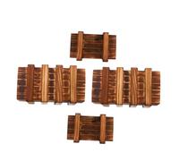 Kisangel Boîte à Énigmes en Bois Sécurisée 4 Pièces avec Tiroirs Secrets pour Garçon et Filles, Éducatif Montessori, Casse-tête Stimulant Réflexion et Logique