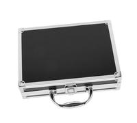 Kisangel Boîte à Outils Métal avec Poignée Mallette Portable Multifonction pour Rangement Cosmétique et Accessoires Maison Bureau et Voyage