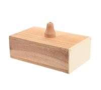 Kisangel Boîte à résonance en bois à diapason - Boîte vibrante pour la, les tests auditifs et les séances de relaxation sonore, jaune clair, 14,7 x 8,9 x 8,1 cm