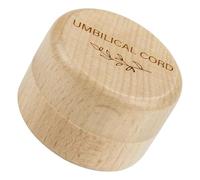 Kisangel Boîte à Souvenirs pour Bébé en Bois Rustique, Boîte de Cordon Ombilical avec Joint Hermétique, Rangement Sécurisé pour Souvenir de Naissance, Présent Naissance, 1 Pièce