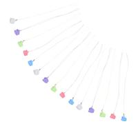 Kisangel Boîte à Souvenirs pour Dents de Lait Garçon et Filles 25 Pièces Multicolore en Plastique Solide Ficelle Rangement Compact pour Premières Dents Usage Maison et Voyage