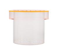 Kisangel Boîte D’élevage en Acrylique Fluorescente Orange 150 Mm pour Aquarium, Cage de Séparation Suspendue Ventilation, Incubateur Multifonctionnel pour Poissons-Clowns, Bettas et Guppys