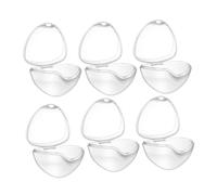 Kisangel Boîte De 6 Pièces Boîte à Tétine Sevrage Pour Nourrissons Jouets Pour Étui De Rangement Sucette Dentition Étui à Tétine Pour Tout-petit Sucettes Factice Blanche Pp