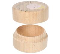 Kisangel Boîte de Coupe de Cheveux en Bois pour Garçon et Filles Boîte Souvenir Mignonne Design Adorable pour Première Mèche, Présent pour Décoration Maison