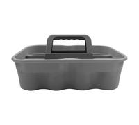 Kisangel Boîte de Rangement Plastique Design Pratique Portable à Plusieurs Compartiments Anse pour Outils et Matériel de Nettoyage Maison et L'extérieur