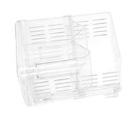Kisangel Boîte de Reproduction Aquatique à Double Couche avec Ventouse Couveuse Transparent pour Crevettes et Poissons Isolement des Poissons Malades ou Agressifs Multifonctionnel