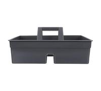 Kisangel Boîte Rangement Nettoyage Compartiments Poignée Portable Panier de Nettoyage Empilable Plastique pour Balais Chiffons et Produits Ménagers Plusieurs styles