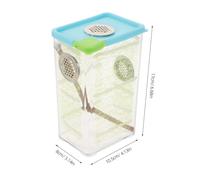 Kisangel Boîte Transparente pour Reptiles et Insectes Habitat Pratique pour Phasmes et Mantes Cage Alimentation pour Animaux de Compagnie