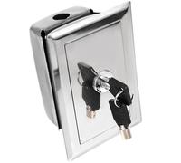 Kisangel Boîtier de Commande à Bouton-Poussoir Étanche Serrure Dissimulée pour Porte de Garage Sectionnelle et Volet Roulant, Commande Manuelle pour Usage Résidentiel et Industriel