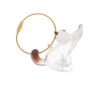 Kisangel Boîtier de Rangement pour Poils de Chat Transparent Porte-clés Capsule Souvenir Chat Pendentif Pratique pour Collectionner Poils et Moustaches Accessoire et Portable