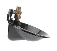 Kisangel Bol Eau Automatique pour Moutons et Noir Abreuvoir Métallique pour Élevage de Bétail Fontaine Stable pour Chèvres Vaches Chiens et Autres Animaux de Ferme