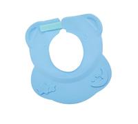 Kisangel Bonnet de Bain Silicone Ajustable pour Garçon Fille Protection Auditive Rince Cheveux Chapeau Garçon Fille Bleu