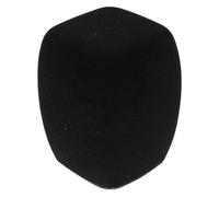 Kisangel Bonnette Anti-vent pour Microphone à Main en Mousse Noire Carrée, Écran de Protection pour Micro de Studio, Cache-microphone Réutilisable, Filtre Anti-pop pour Enregistrement Vocal