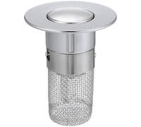 Kisangel Bouchon de Lavabo à Pression Filtre Anti-Obstruction en ABS Laiton et Acier Inoxydable 304 1 Pièce Crépine de Vidange pour Salle de Bain et Évier Protection Les Cheveux