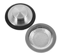 Kisangel Bouchon Vidange Évier Inox et Passoire Cuisine Kit Anti-obstruction Facile à Nettoyer pour Évier et Broyeur Déchets