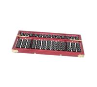 Kisangel Boulier Bois pour Garçon Fille Abacus Éducatif Portable Outil de Calcul Chinois pour Apprentissage des Mathématiques pour Développement des Compétences Numériques