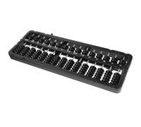 Kisangel Boulier Éducatif 15 Barres 7 Perles en Plastique Noir Fonction Remise à Zéro, Outil de Calcul Mental pour Garçon et Filles, D’éveil Mathématique, Apprentissage Arithmétique Facile