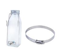 Kisangel Bouteille Deau Portable Suspendue pour Animaux De Compagnie 350 ML Anti-Fuite pour Petits Animaux