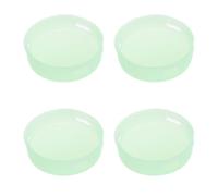 Kisangel Bouton de Sonnette de Remplacement Étanche en Silicone Fluorescent Vert, Lot de 4 Pièces avec 2 Vis, Compatible Sonnettes Vidéo sans Fil, Bouton-poussoir Tactile pour