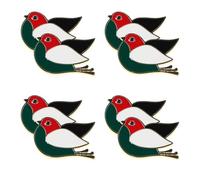 Kisangel Broche Drapeau Palestinien et Écharpes Lors D'occasions Spéciales pour Chapeaux 8 Pièces en Alliage Léger, Épingle Oiseau Symbole de Paix, Accessoire Polyvalent