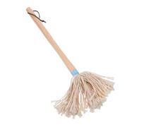 Kisangel Brosse à Badigeonner Barbecue Manche Bois Coton Doux pour Marinade Résistant Haute Température Ustensile Polyvalent Cuisson Grillades