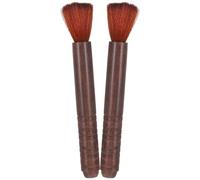 Kisangel Brosse à Poussière pour Instruments à Cordes 2 Pièces, Manche en Bois Massif, Poils en Laine Souple, pour Nettoyage et Entretien de L’erhu et Violon, Accessoire de Nettoyage