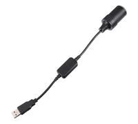 Kisangel Câble Convertisseur USB 5v vers Prise Allume-Cigare 12v pour Voiture, Adaptateur Alimentation Auto Compatible Enregistreur de Conduite, Accessoires Auto, Convertisseur Prise