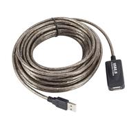 Kisangel Câble D'extension USB 2.0 10m pour Ordinateur, Câble Rallonge USB Flexible, Accessoire Informatique Compatible, Protection Anti-interférence, Usage Bureautique et Multimédia,
