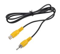 Kisangel Câble Extension Audio Rca Mâle à Femelle Noir pour Autoradio et Caméras de Recul Câble Audio Vidéo Compatible Hi-fi et Home Cinéma Connecteur Robuste Cuivre et Abs