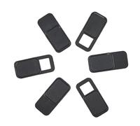 Kisangel Cache Webcam Métal Coulissant pour Smartphone Et Ordinateur Portable, Lot De 6 Pièces, Protection Confidentialité Sécurisée, Design Compact Noir, Compatible Tablettes Et Pc Portable