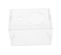 Kisangel Cachette Transparente Refuge Naturel pour Hamster en Acrylique Facile à Nettoyer, Maison Moderne et Habitat de Repos pour Petits Animaux D'intérieur