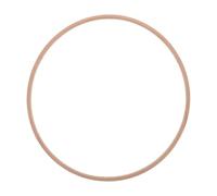 Kisangel Cadre de mobile en bambou pour bébé : cercle de 19,8 cm en bambou pour la fabrication de carillons éoliens - cercle de clochettes perforé pour mobile de lit bébé, idéal pour les