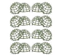 Kisangel Cadre Globe à Couronne Verte en Plastique Léger, Lot de 8 Supports pour Boule Topiaire, pour Décorations de Mariage et Plantes Artificielles D'intérieur