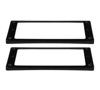 Kisangel Cadres de Protection Noirs pour Micros de Guitare Électrique, Matériau Synthétique Robuste, Installation Facile, Lot de 2 Pièces pour Guitare Électrique à 7 Cordes