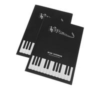 Kisangel Cahiers de Musique Carnets de Pratique avec Papier à Portées pour Musiciens Étudiants Musique et Composition Fournitures Pratiques pour Piano et Guitare