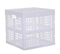 Kisangel Caisses à Lait Pliables : paniers de Rangement empilables de 13,5 L avec poignées - Cubes empilables pour Outils, Livres, Nourriture, Boissons, matériel de Camping et de Transport