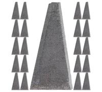 Kisangel Cales Triangulaires Métalliques pour Hache et Marteau, 30 Pièces Kit de Coins à Fendre Le Bois, Outils de Montage Robustes pour Abattage et Exploitation Forestière, Usage