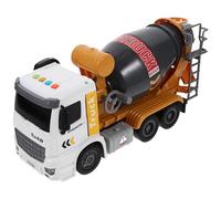 Kisangel Camion D’excavatrice avec Lumière et Musique, Mini-véhicule de Chantier Jaune à Rétrofriction, Modèle D’ingénierie Éducatif pour Garçon et Filles, Simulation Réaliste pour Jeu