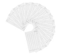 Kisangel Carnet de Score de Golf 15 Feuilles Papier Couché Blanc 98 X 152 CM Accessoires de Club de Golf Suivi Précis des Statistiques Joueur Compact et Portable pour Compétition et